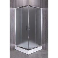 Душевой уголок Esbano ESD-8034 с поддоном 100x100 см, профиль хром, стекло рифленое