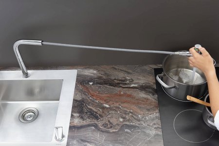 Смеситель Hansgrohe Metris Select M71 73804000 для кухонной мойки, хром 