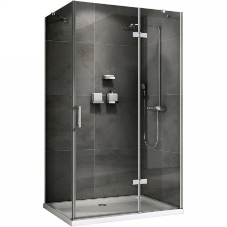 Душевой уголок Abber Zart 110x70 AG08110-S71 профиль Хром стекло прозрачное 
