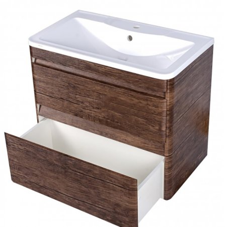 Тумба под раковину Style Line Атлантика Люкс Plus 60 СС-00002205 подвесная Старое дерево 