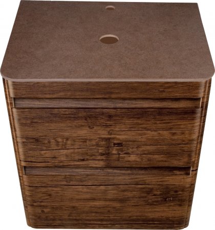 Тумба под раковину Style Line Атлантика Люкс Plus 60 СС-00002205 подвесная Старое дерево 