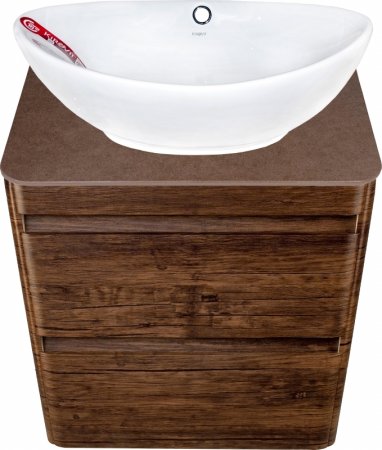 Тумба под раковину Style Line Атлантика Люкс Plus 60 СС-00002205 подвесная Старое дерево 