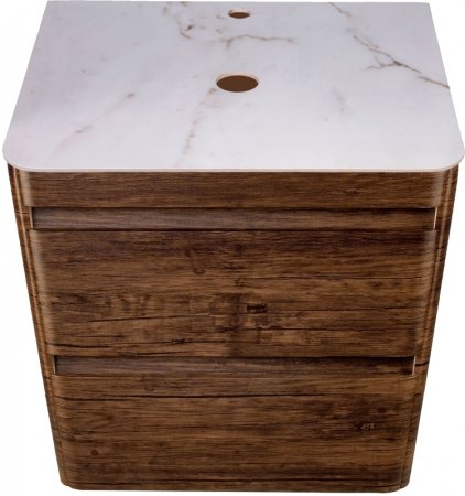 Тумба под раковину Style Line Атлантика Люкс Plus 60 СС-00002205 подвесная Старое дерево 