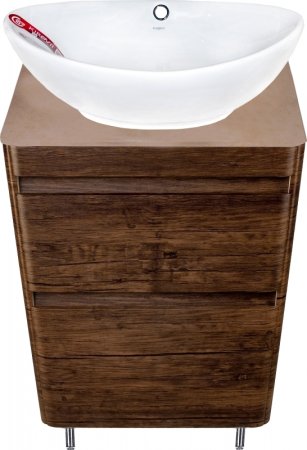 Тумба под раковину Style Line Атлантика Люкс Plus 60 СС-00002207 Старое дерево 