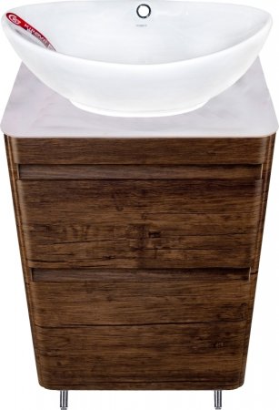 Тумба под раковину Style Line Атлантика Люкс Plus 60 СС-00002207 Старое дерево 