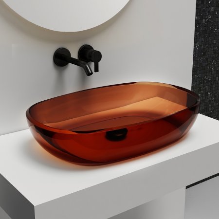 Раковина-чаша Abber Kristall 60 AT2805Opal Коричневая 