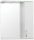 Зеркало со шкафом Style Line Эко стандарт Панда 75 С с подсветкой Белый глянец 