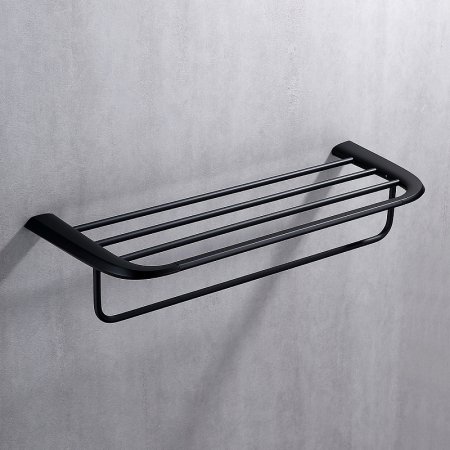 Полка для полотенец ABBER Nord AA1554B черная матовая 