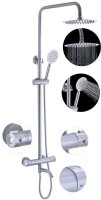Душевая система с термостатом FASHUN A52426, сатин
