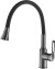 Смеситель для кухни с гибким изливом Raffine F303T-3, оружейная сталь 