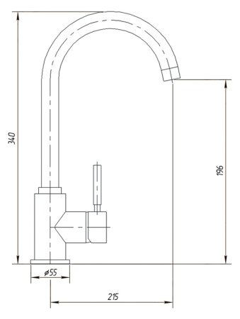 Смеситель для кухонной мойки Migliore Fortis ML.CUC-5282.CR хром 