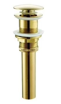 Донный клапан с переливом SantiLine SL-107 Золото 
