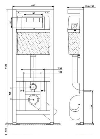 Система инсталляции для унитазов Cersanit Link Pro 