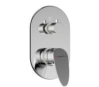 Смеситель для душа встраиваемый на 3 потока Bravat Drop P69190C-RUS, хром