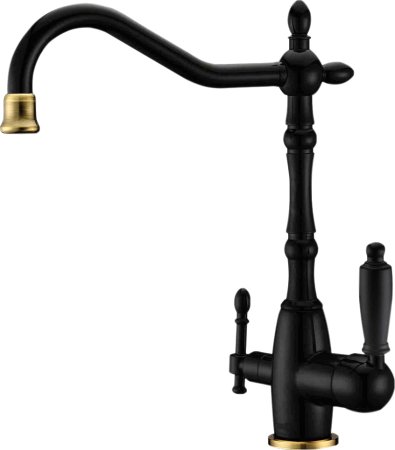 Смеситель для кухонной мойки Zorg Sanitary ZR 312-33 YF Blak Bronze 