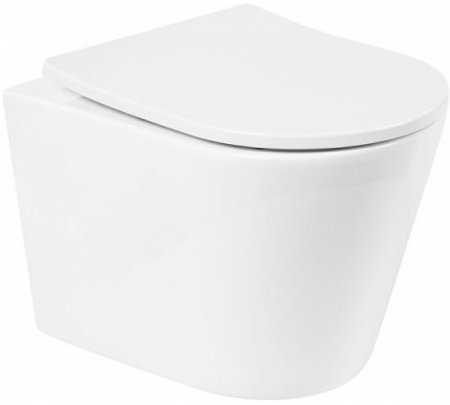 Унитаз BelBagno Flay-R BB053CHR подвесной без сиденья 