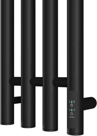 Полотенцесушитель электрический Point Деметра PN12832B П3 180x1200 диммер справа, черный 