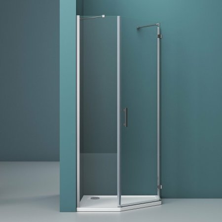 Душевой уголок BelBagno Kraft 90х90 KRAFT-P-1-90-C-Cr-R профиль Хром стекло прозрачное 