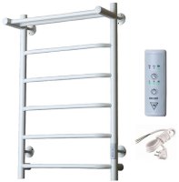 Полотенцесушитель электрический с полочкой (лесенка) Тругор Пэк сп 6 П 80х50 см, белый