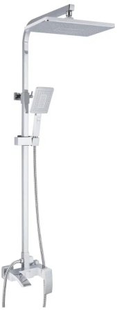 Душевая система Rose R1536F, белый/хром 