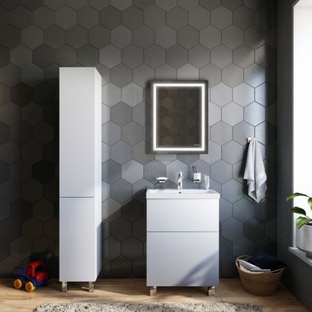 Зеркало AM.PM Gem 55 M91AMOX0551WG с подсветкой с механическим выключателем 