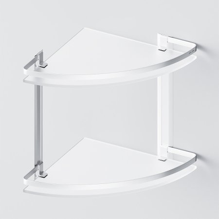 Стеклянная полка AM.PM Sense L A7456200 угловая Серебристая 