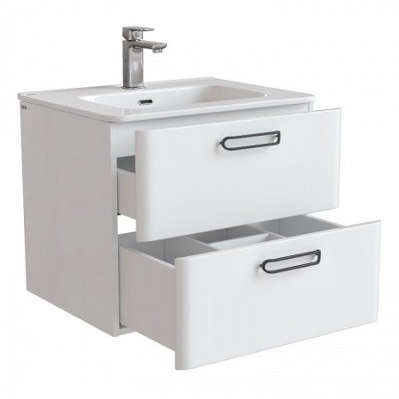 Тумба с раковиной IDDIS Brick 60 подвесная белая (BRI60W0i95K) 