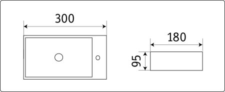 Раковина CeramaLux 9048GTL 