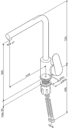 Смеситель для кухни AM.PM Like F8005011 Сатин 