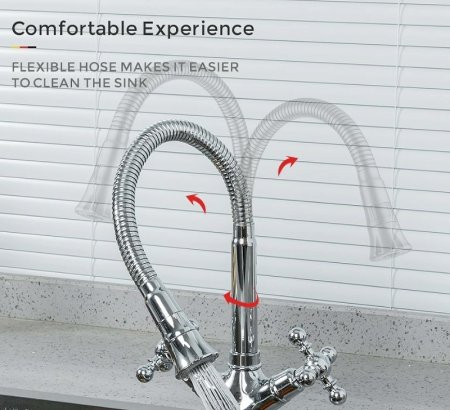 Смеситель для кухни Gappo G89 G4089 Хром 