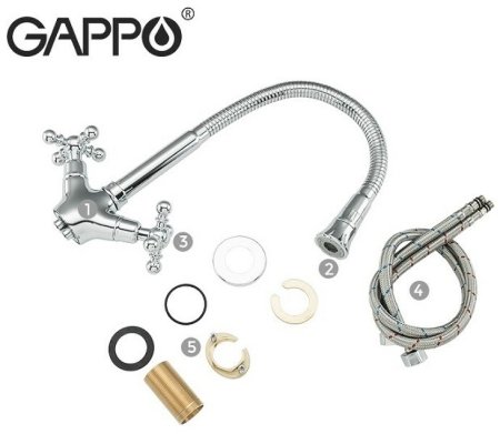 Смеситель для кухни Gappo G89 G4089 Хром 