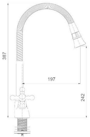 Смеситель для кухни Gappo G89 G4089 Хром 