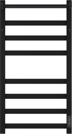 Полотенцесушитель электрический APEXTERMO Terra TR11184BM 800x400 с крючками и полкой, черный матовый 