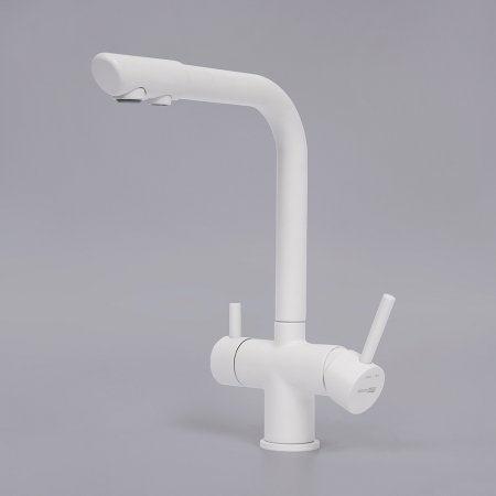 Смеситель WasserKRAFT A8357 для кухонной мойки, белый 