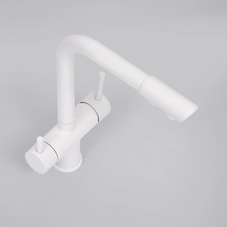 Смеситель WasserKRAFT A8357 для кухонной мойки, белый 
