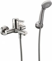 Смеситель WasserKRAFT Wern 4201 для ванны с душем, матовый хром