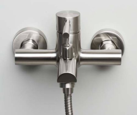 Смеситель WasserKRAFT Wern 4201 для ванны с душем, матовый хром 