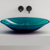 Раковина-чаша Abber Kristall 54 AT2812Aquamarin Бирюзовая