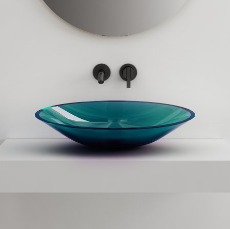 Раковина-чаша Abber Kristall 54 AT2812Aquamarin Бирюзовая 