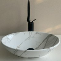 Раковина-чаша CeramaLux 52 D1147-505 Белый мрамор