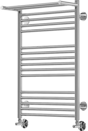 Водяной полотенцесушитель Terminus Аврора П16 500х780 4660059582368 с полкой Хром 