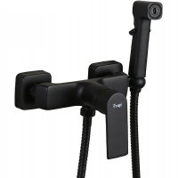Гигиенический душ со смесителем Frap H71-6 F2071-6 Черный матовый