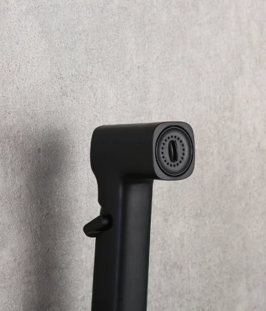 Гигиенический душ со смесителем Frap H71-6 F2071-6 Черный матовый 