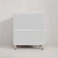 Тумба Style Line Марокко 70 напольная, с раковиной  LINE 700*480 серый шелк, белый матовый