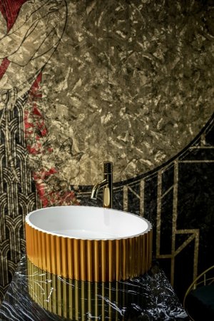 Раковина-чаша Boheme NeoArt Canale 50 878-G Золото Белая 