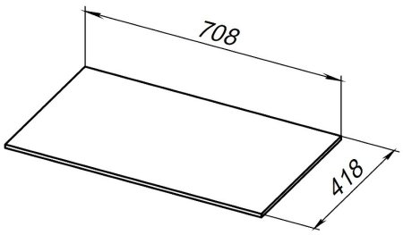 Столешница под раковину Allen Brau Liberty 75 1.330011.DG-S Пепел структ 