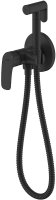 Гигиенический душ со смесителем Milardo Rora RORBLR0M08 Черный матовый