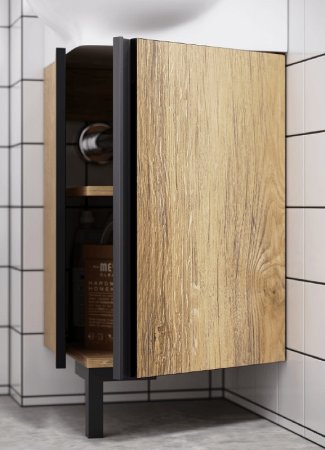 Тумба под раковину Aqwella Porto 45 POR0104DB угловая Дуб балтийский 