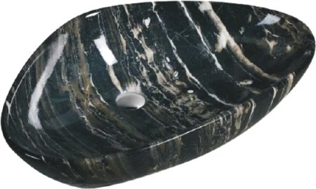 Раковина SantiLine SL-7031 черный мрамор 