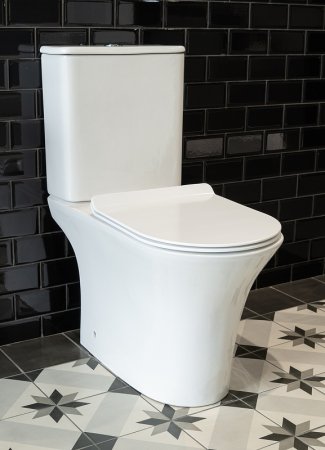 Унитаз компакт Creto Cer C3 1003-002Cer-C3W с бачком и сиденьем Микролифт 